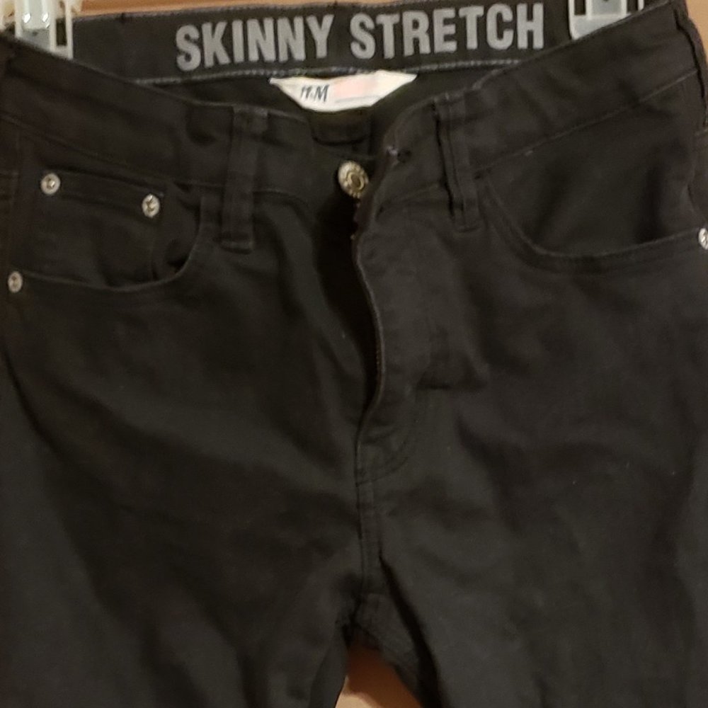Skinny Stretch, H&M, Black Pants, Size 11-12 Youth